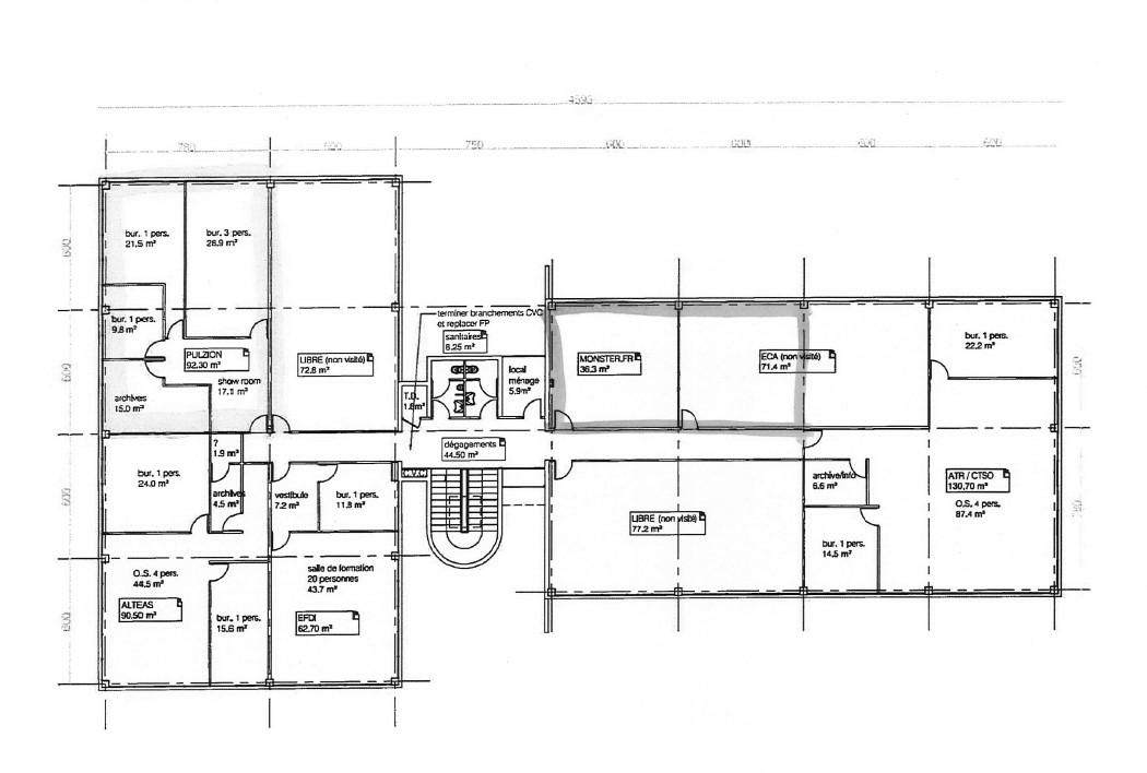 Bureau Bordeaux 90m² Location bureau Bordeaux Gironde OLBUR2421607 3